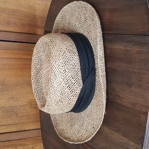 Young An Vintage Panama Straw Wicker Hat